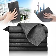 Magic Cleaning Cloth, Microfiber Cleaning Cloth, Reusable, Lint Free, Streak Free, Absorbent & Machine Washable Multipurpose for Cars, Windows, Glass, Mirrors & Kitchen 11.811.8in, 5pcs