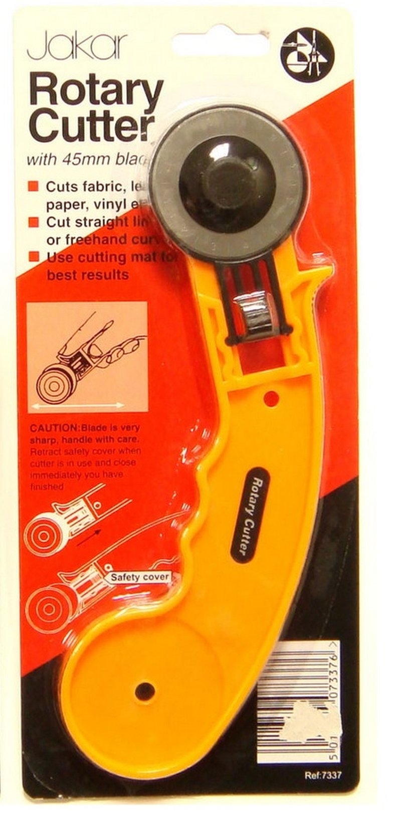 Jakar 45mm Large Rotary Cutter Quilters Sewing Fabric Craft Quilting Cutting Tool