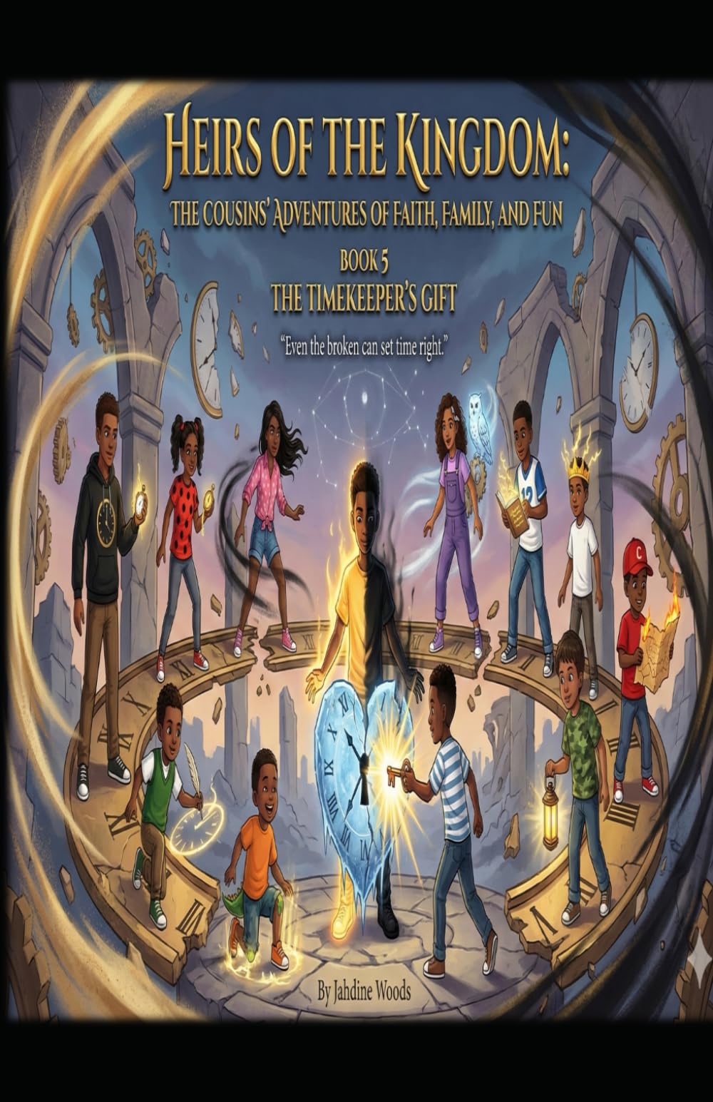 HIERS OF THE KINGDOM The Cousins’ Adventures of Faith, Family, and Fun BOOK 5 THE TIMEKEEPER'S GIFT: “Even The Broken Can Set Time Right”