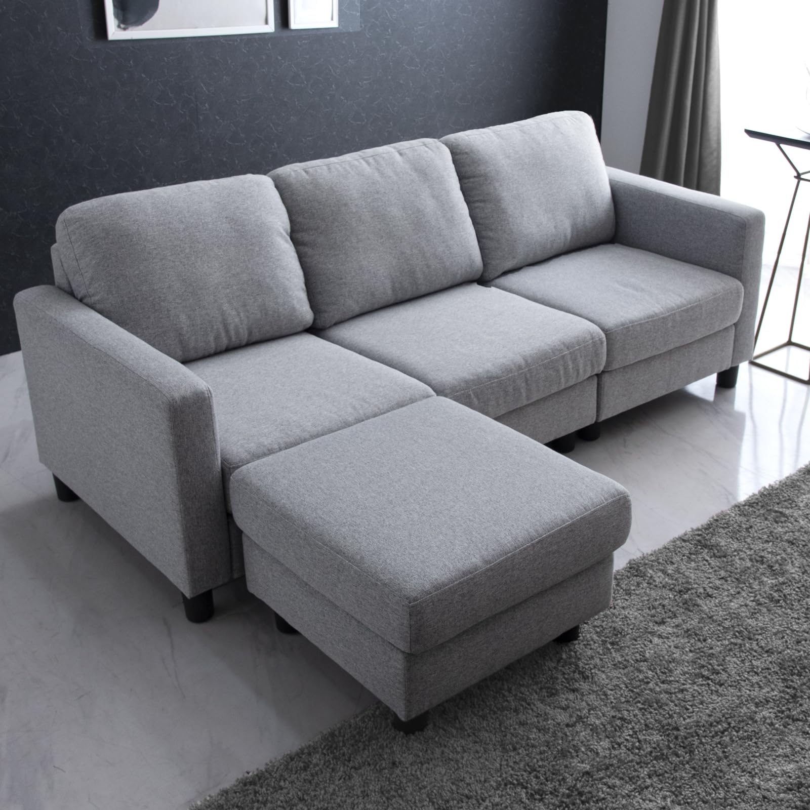 Amazon｜タンスのゲン コンパクト、だけどゆったり。 3人掛け 洗える  