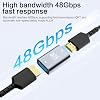 Acoplador HDMI a HDMI 8K, 4 Unidades, 8K@60Hz Adaptador de Extensión Hembra a Hembra, Conector HDMI 2.1, Soporta 8K@60Hz / 4K@120Hz 120UHD, 3D, HDR, ARC, Compatible con Laptop, PC, Monitor, HDTV 5