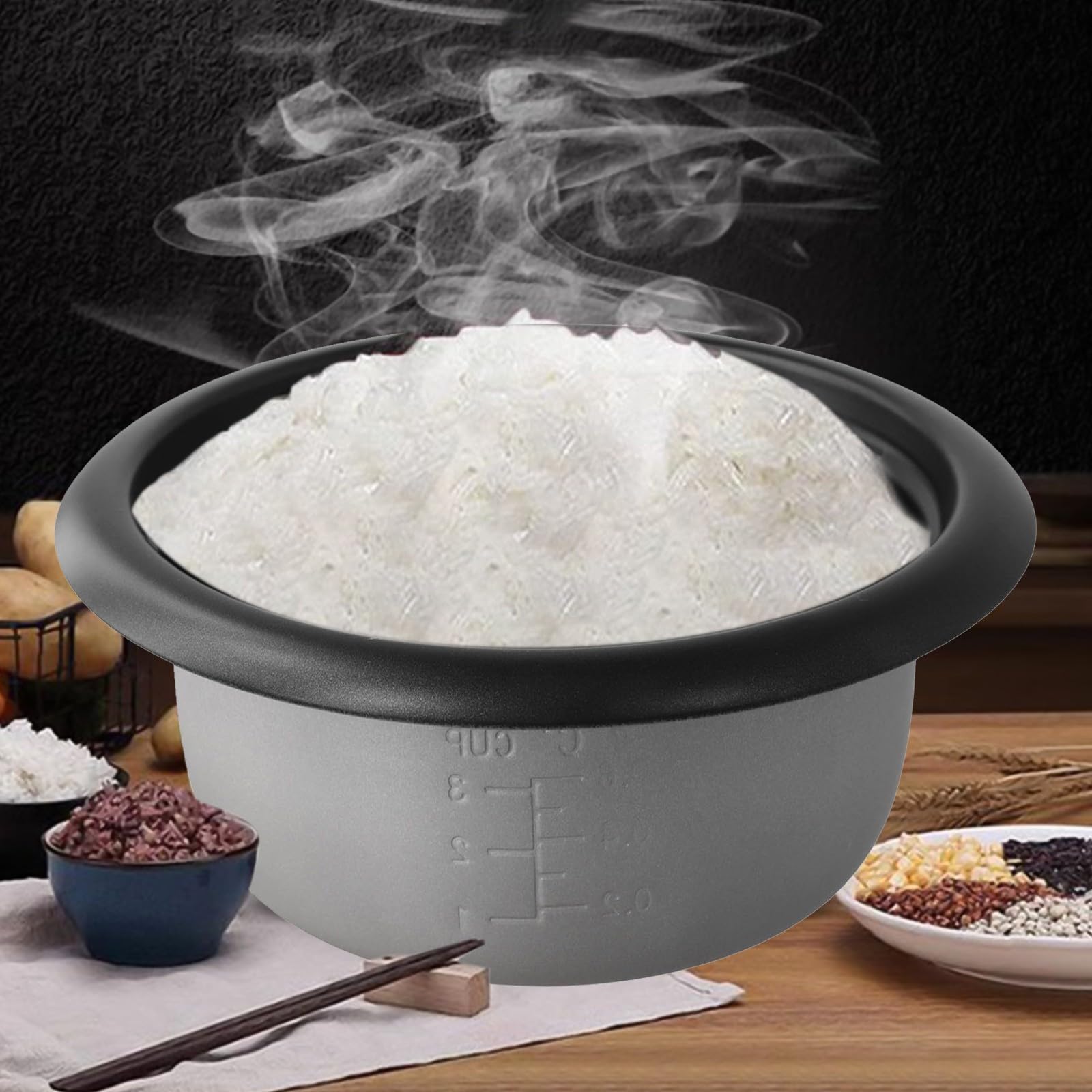 Ersatz-Innentopf für elektrischen Reiskocher mit Antihaftbeschichtung, Aluminium-Legierung, Küchenzubehör zum Kochen (1,5 l)