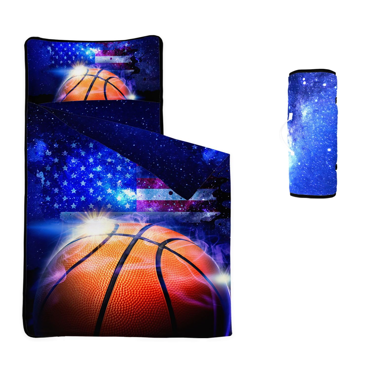 HOSIMA Nap Mat -Basketball Sleeping Bag with Removable Pillow