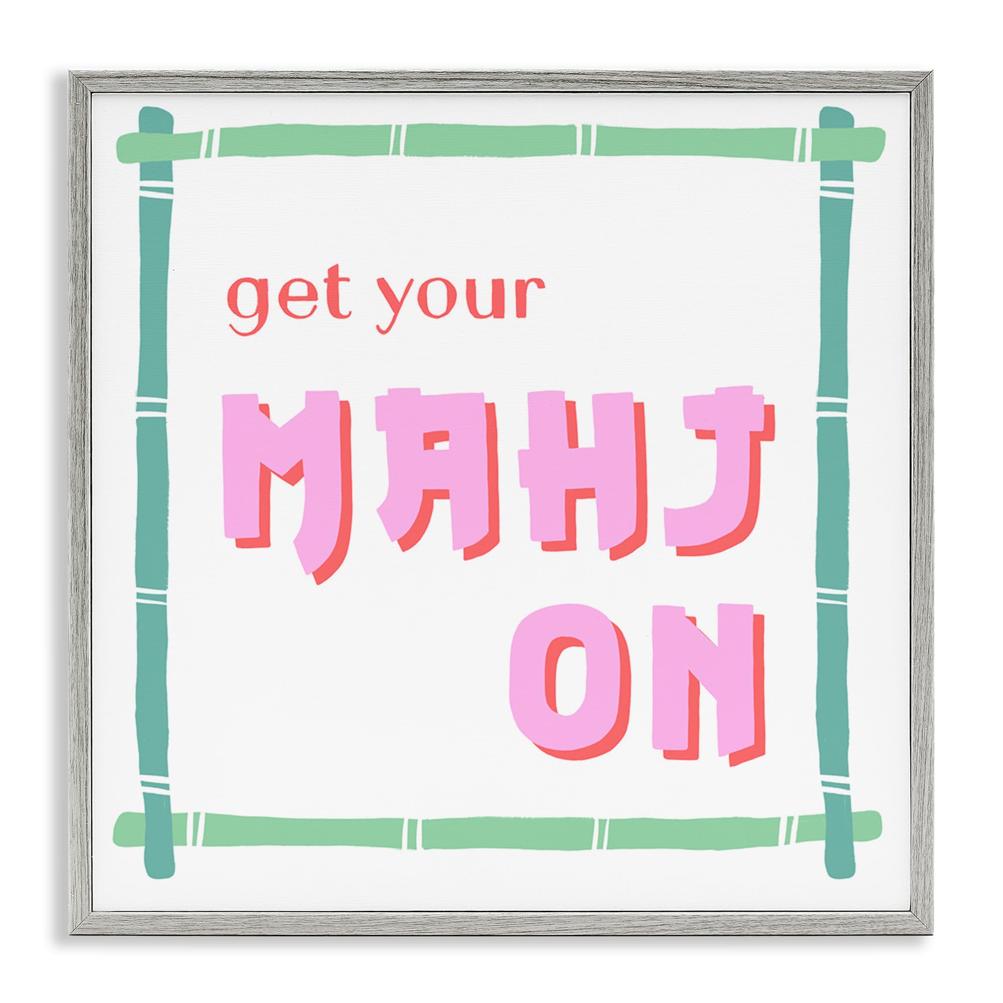 Get Your Mahj On Gray Stupell Industries Impression Giclée Luxe