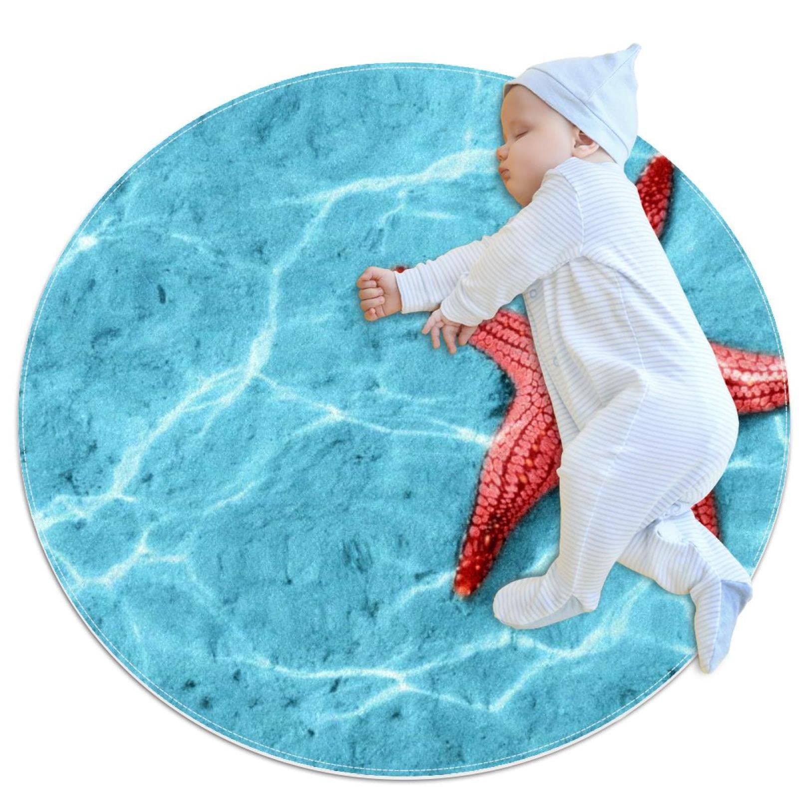 Tapis etoile de mer tapis de jeu pour enfants rond JDEZ