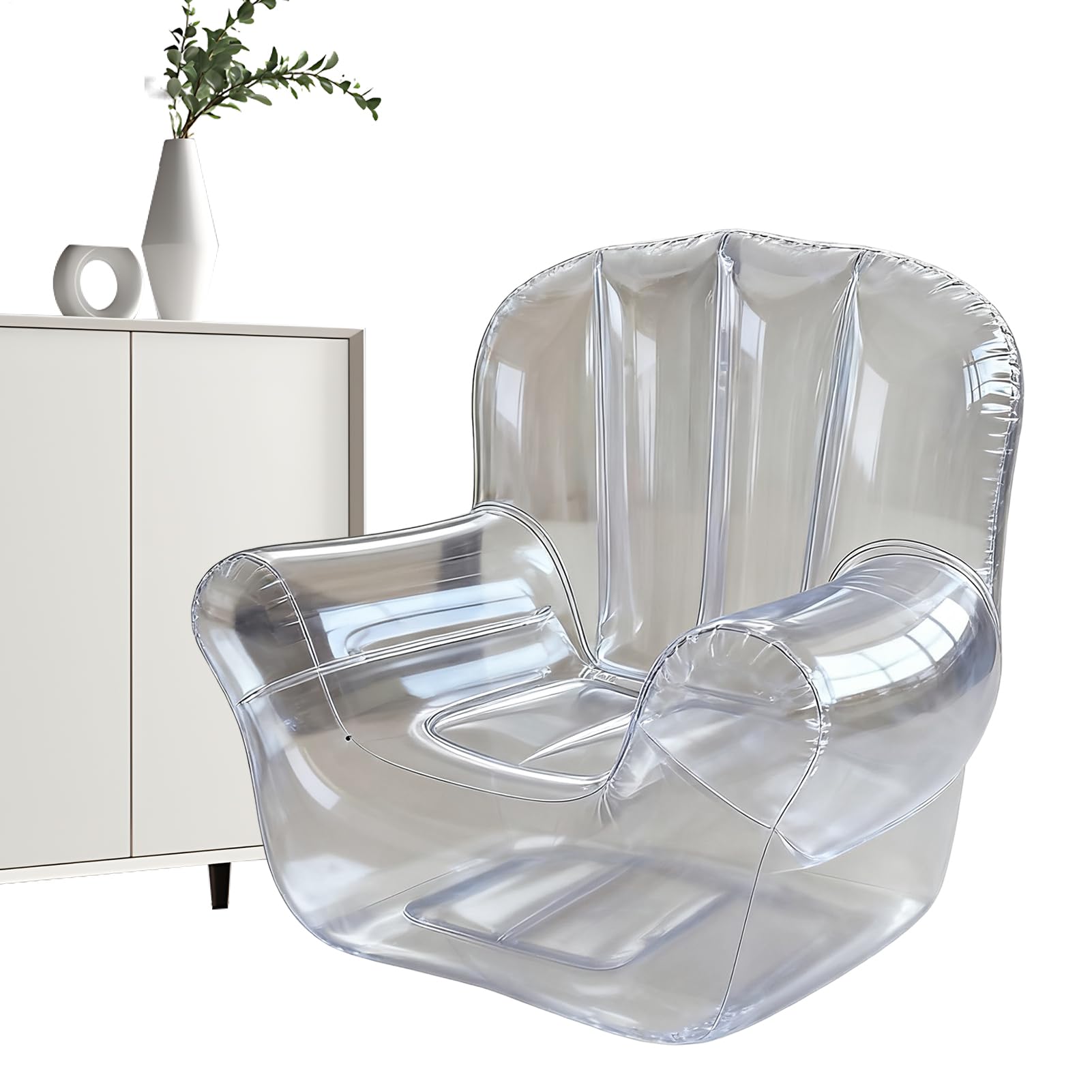 Sofá de aire ergonómico para dormitorio que soluciona la falta de espacio en viajes