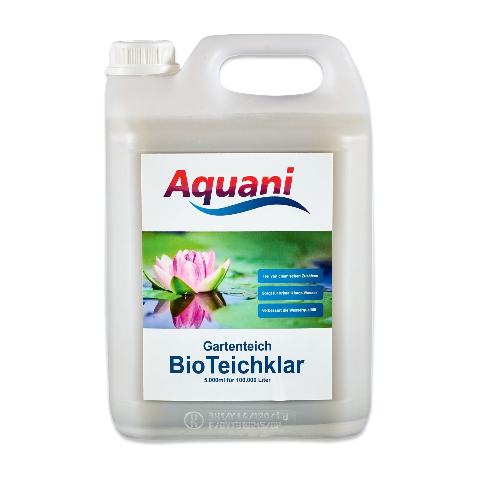 Bio środek do czyszczenia stawu, 5000 ml, naturalny środek do czyszczenia stawu, do czystej wody w stawie, 100% naturalne składniki, skuteczna pielęgnacja stawu bez dodatków chemicznych,