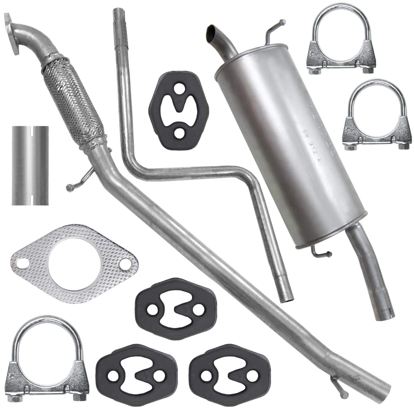 FERROZ Auspuff für Ford Fiesta V 5 MK5 2001-2008