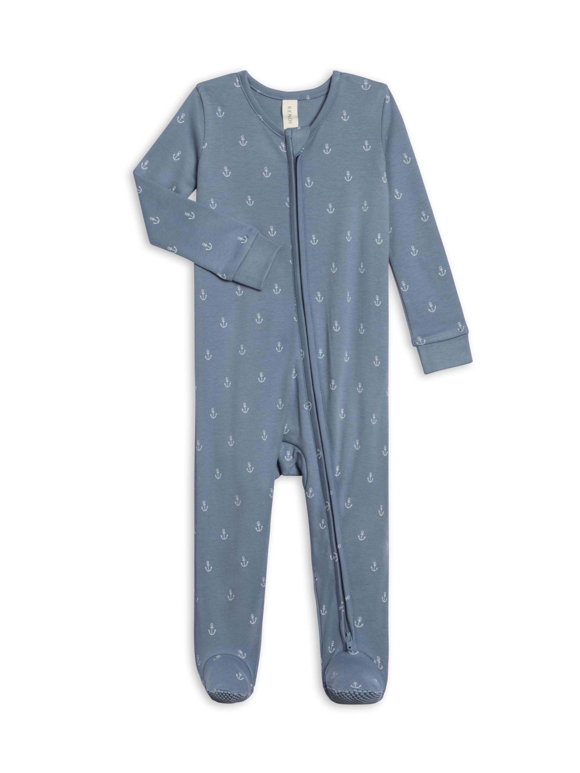 Colored Organics Baby Zip-Up Footed Sleeper with 2-Way Zipper - Organic Cotton Pajamas