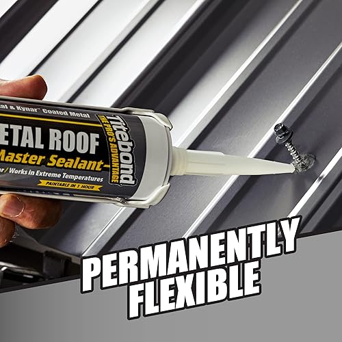 Miniatura 7 de Titebond WeatherMaster 61831 Sellador de techo de metal, verde, 9.5 onzas