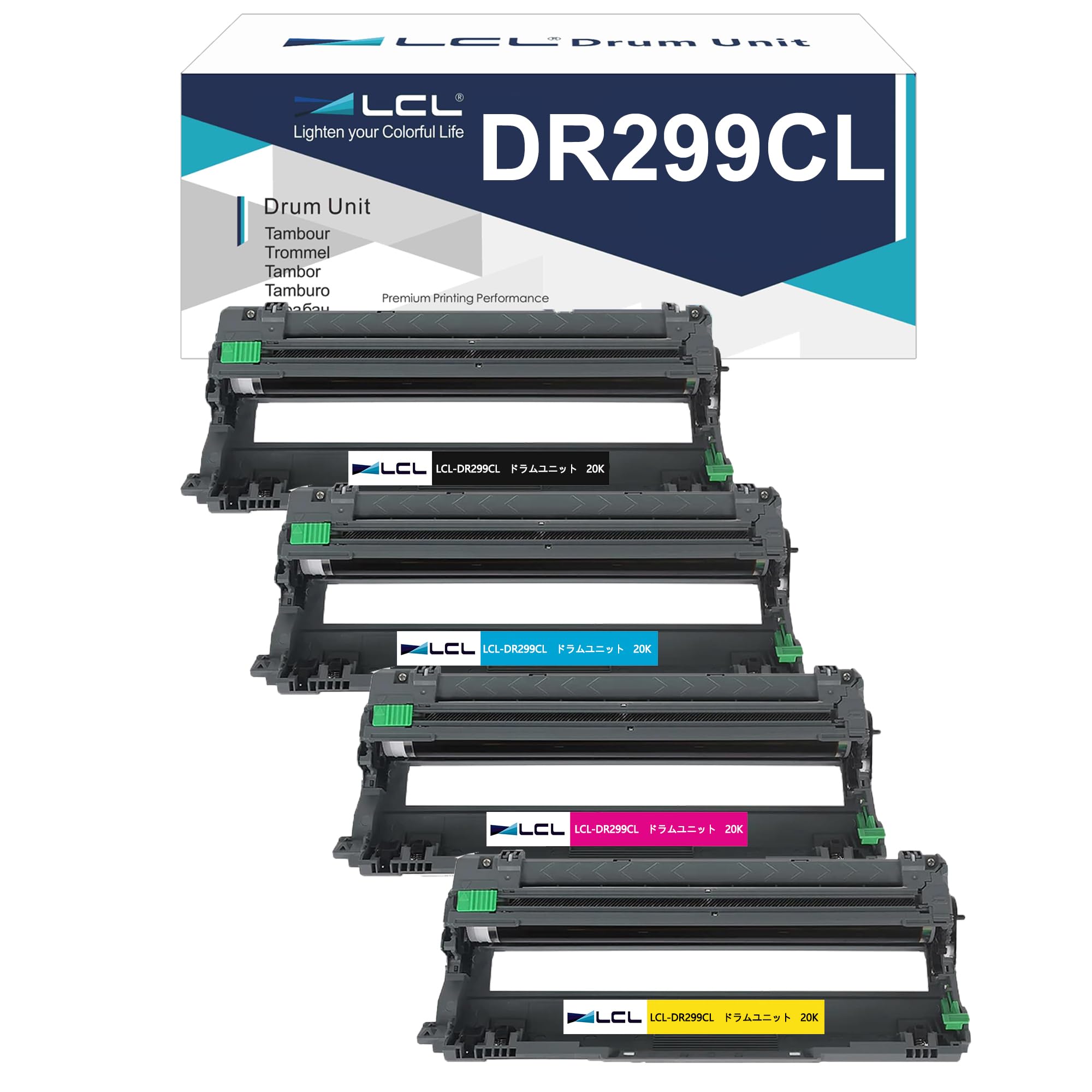 Amazon.co.jp: LCL Brother用 ブラザー用 DR299CL DR-299CL 4色兼用(4