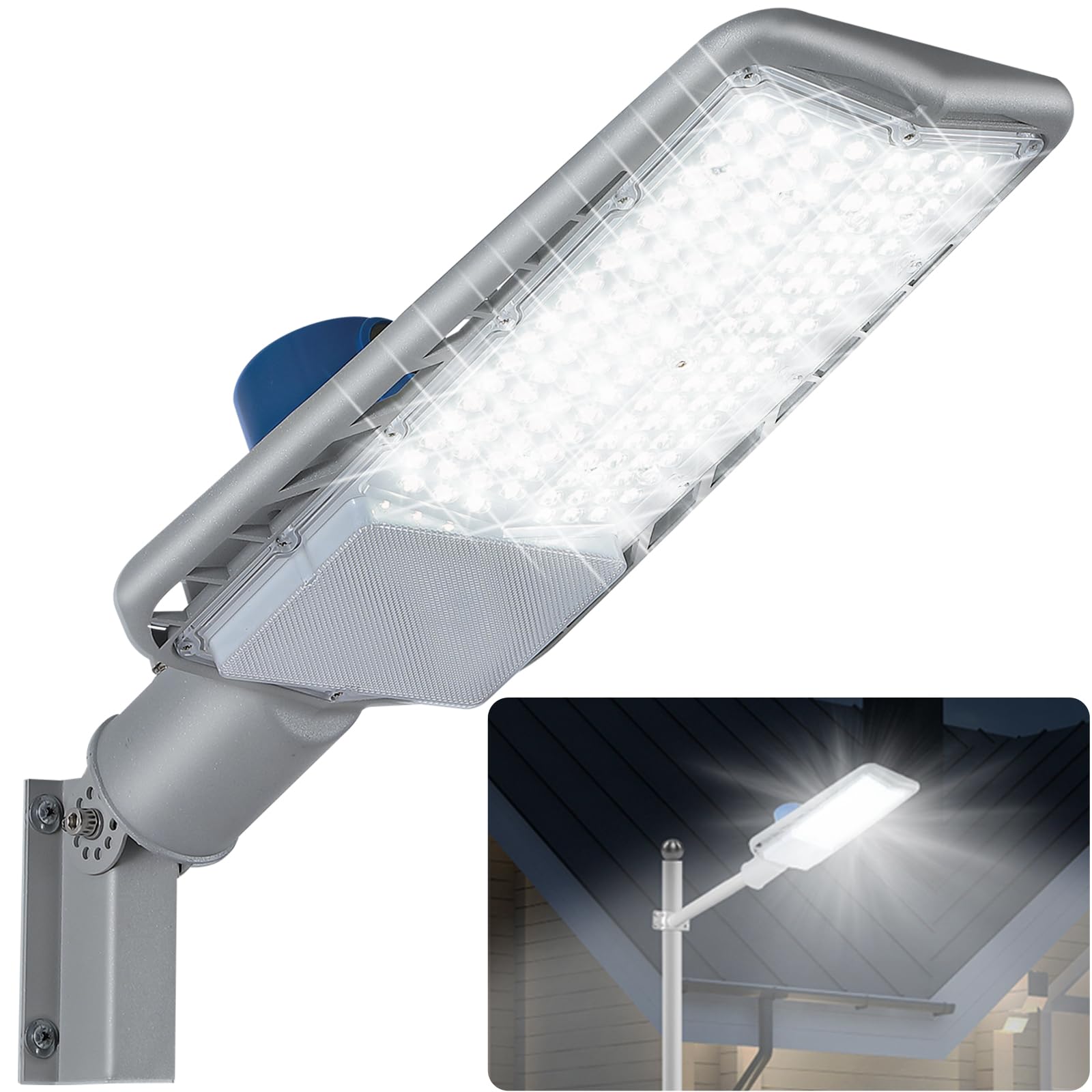 WILLGOTOP 250W 35000LM LED Parking Lot Light,6500K,Dusk to Dawn