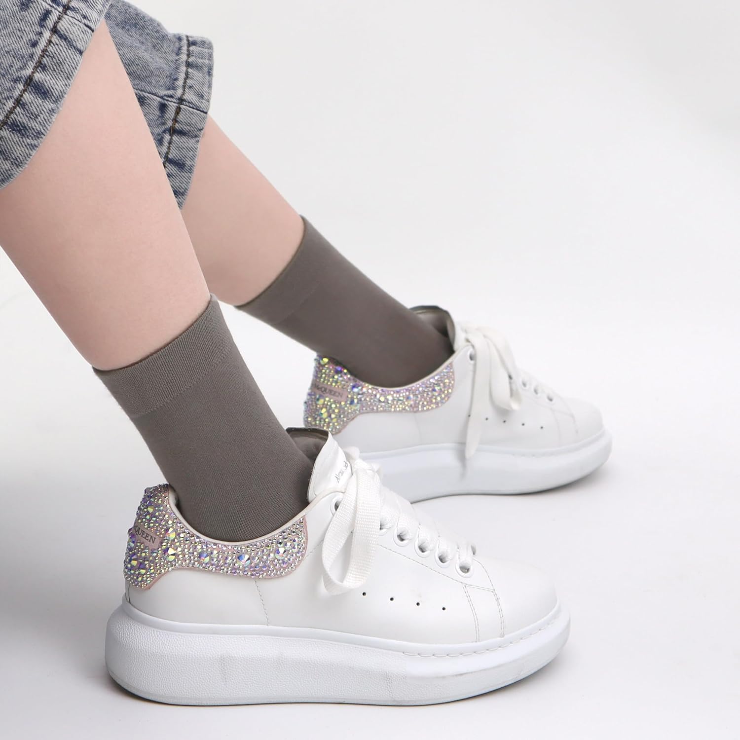 SERISIMPLE Kids Viscose Bamboo School Socks Soft flate Seam Color Anti Odor Thin Breathable Stretch Cuffs Girls Boy 5 Pairs - Image 6