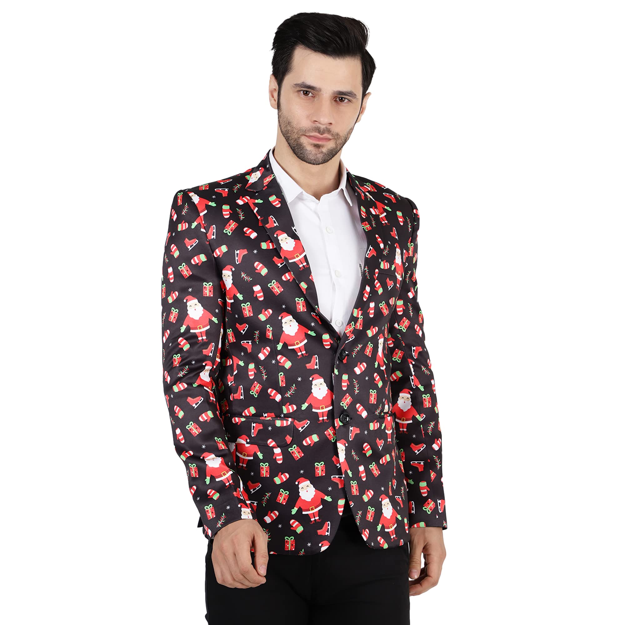 wintage Men's Polyester Christmas Blazer-picture-37