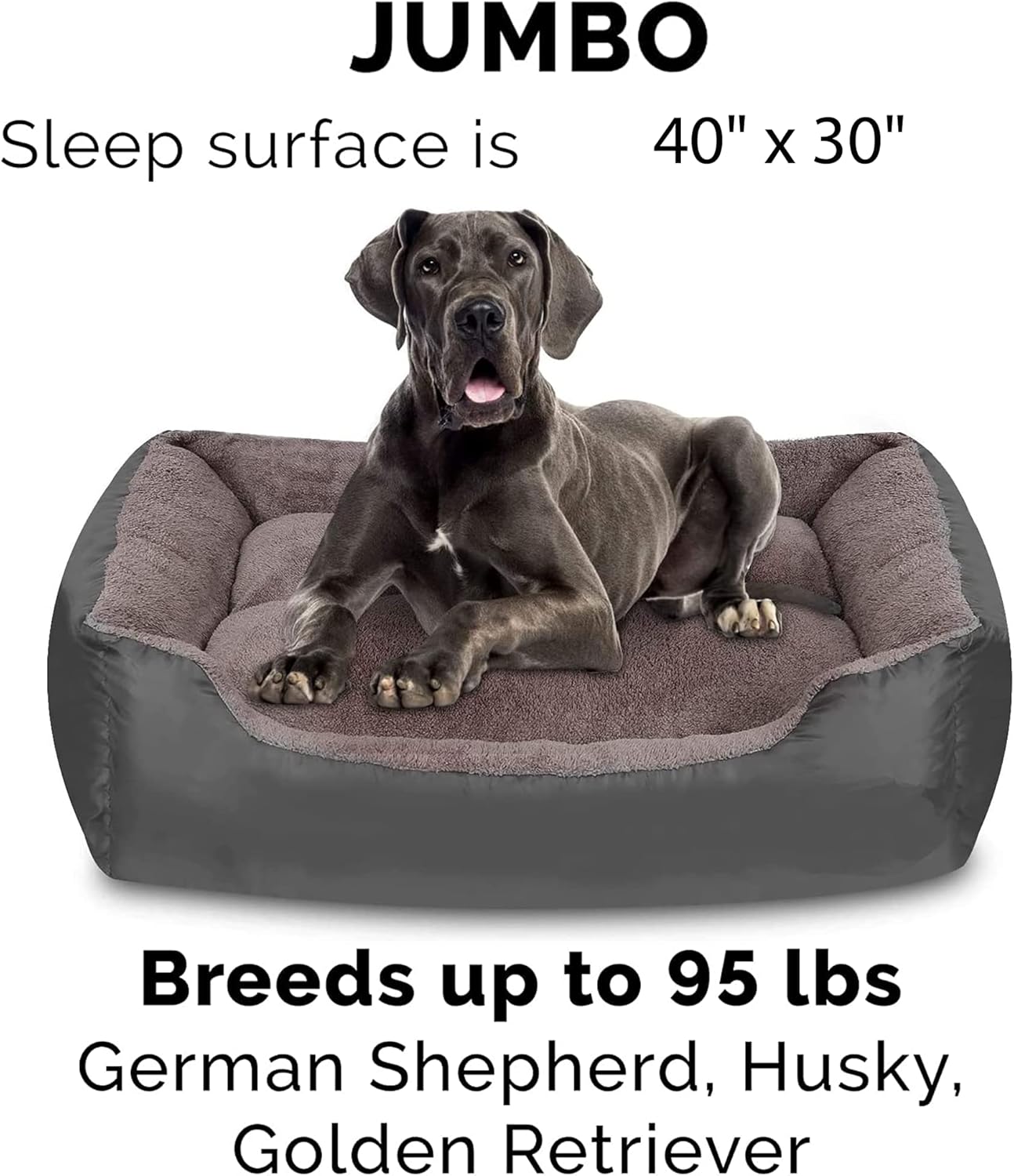 Cama para perros de la marca Utotol cálida, rectangular, lavable