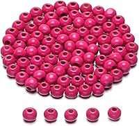 Vista 23 de AD Beads Espaciador de madera de agujero grande, pulsera para hacer joyas, collar, candelabro, cuentas de rosario de madera grandes, cuentas