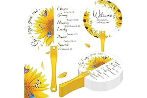 Bulk 50-Pack Christian Church Fans
