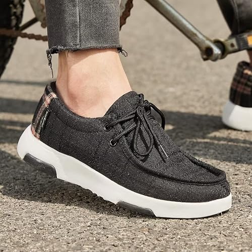 Miniatura 8 de OrthoComfoot Zapatos casuales con cordones para mujer con soporte de arco, zapatos cómodos para fascitis plantar, mocasines ortopédicos para caminar