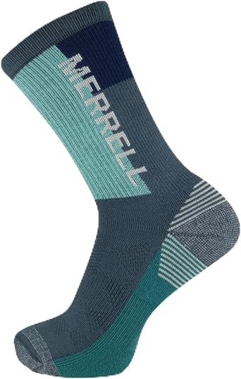 Merrell Moab Speed Crew Socks 1 Pair, Denim Blue, Men's 9-12 / Women's 10-13