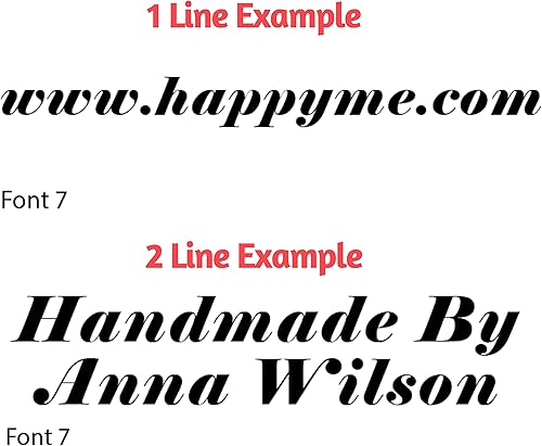 Miniatura 8 de Sello con nombre personalizado, sello autoentintado, 10 opciones de fuente, caligrafía cursiva de 1 línea