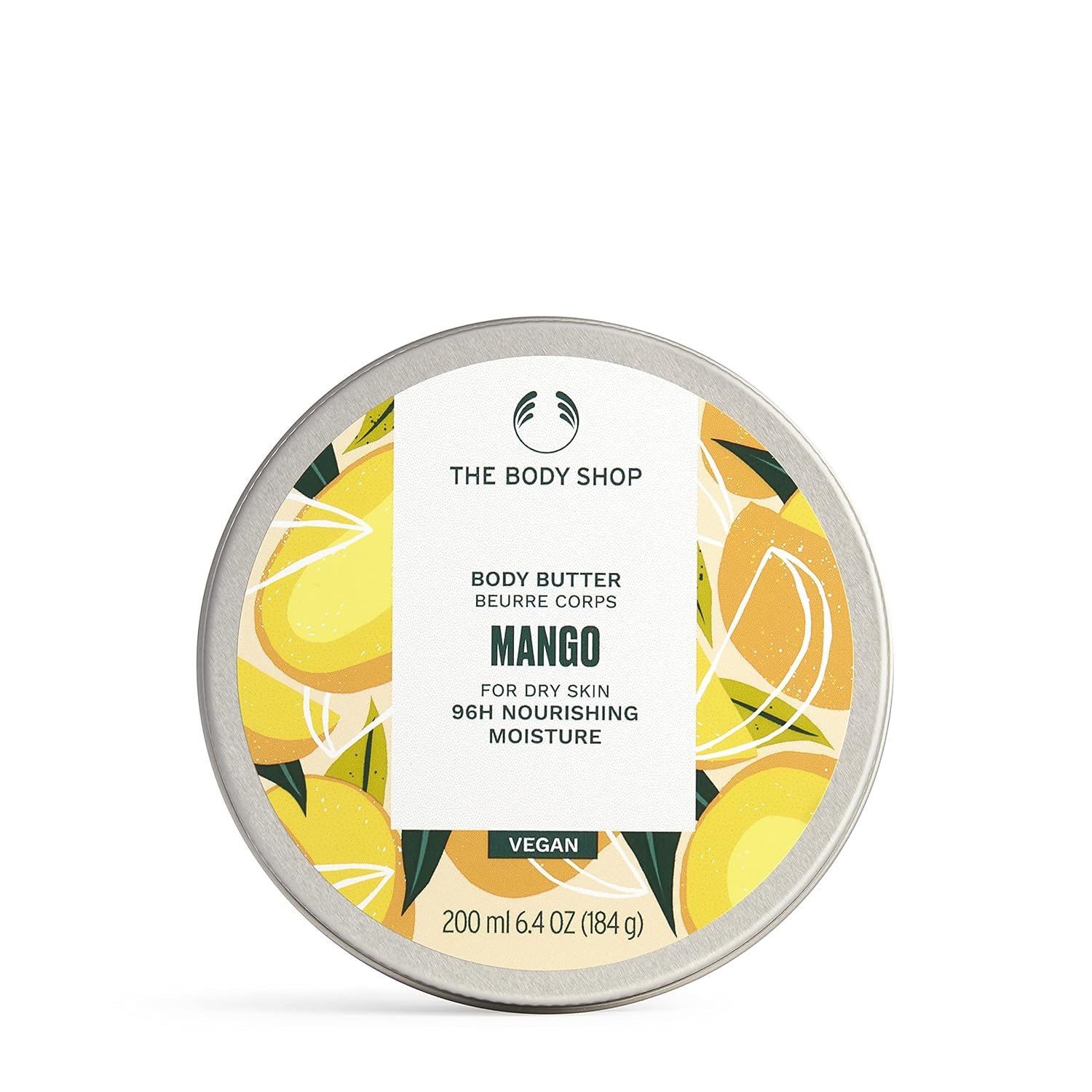The Body Shop Mango Body Butter unisex, Mango Körperbutter 200 ml, 1er Pack (1 x 200 ml)