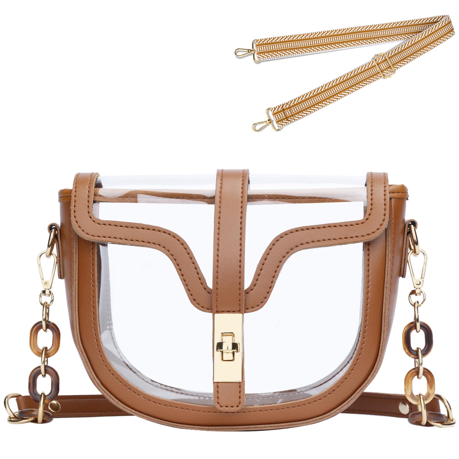 KKXIU Clear Crossbody Bag