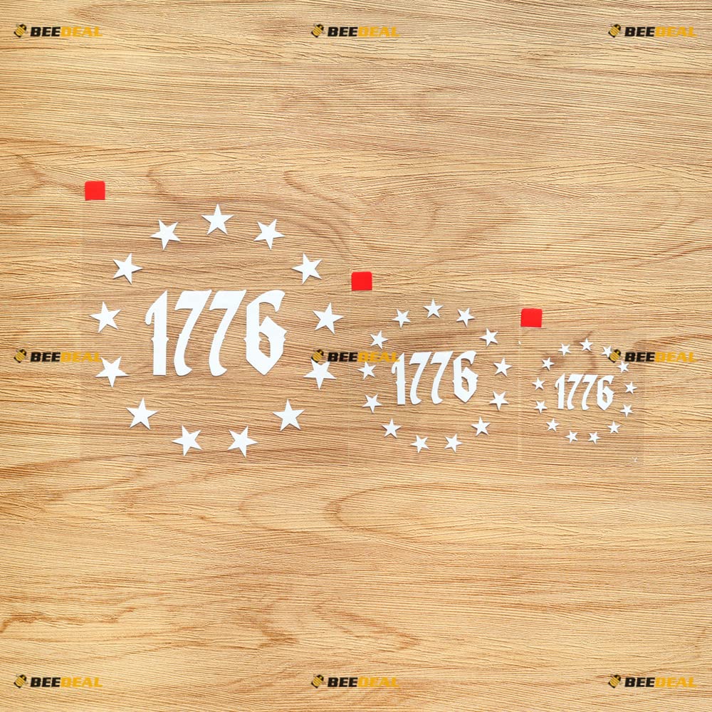 Amazon.com - 1776 Flag 13 Stars Circle Sticker Decal Vinyl 09242a - 3 ...