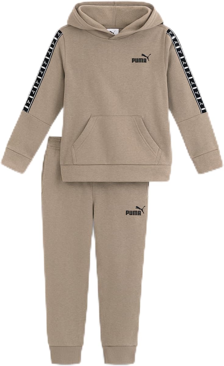 Conjunto de joggers y joggers de manga larga de 2 piezas para niño, corte holgado