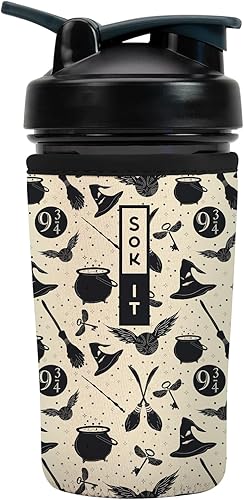 Miniatura 37 de Funda aislante de neopreno para botella mezcladora de proteínas Sok It BotlSok (Jardín inglés de picnic, se ajusta a botella mezcladora de 28 oz)