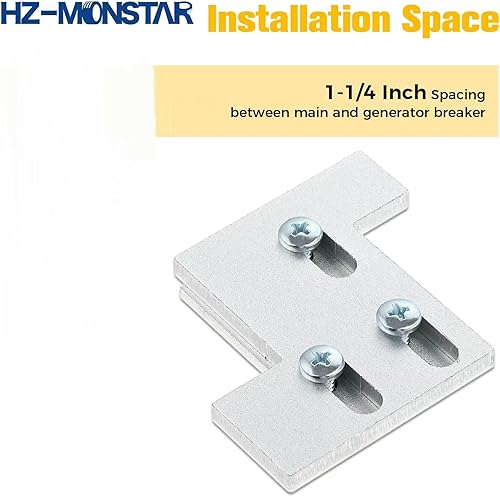 Miniatura 5 de Kit de enclavamiento para generador compatible con paneles General Electric GE de 150 o 200 amperios, kit de enclavamiento eléctrico horizontal del