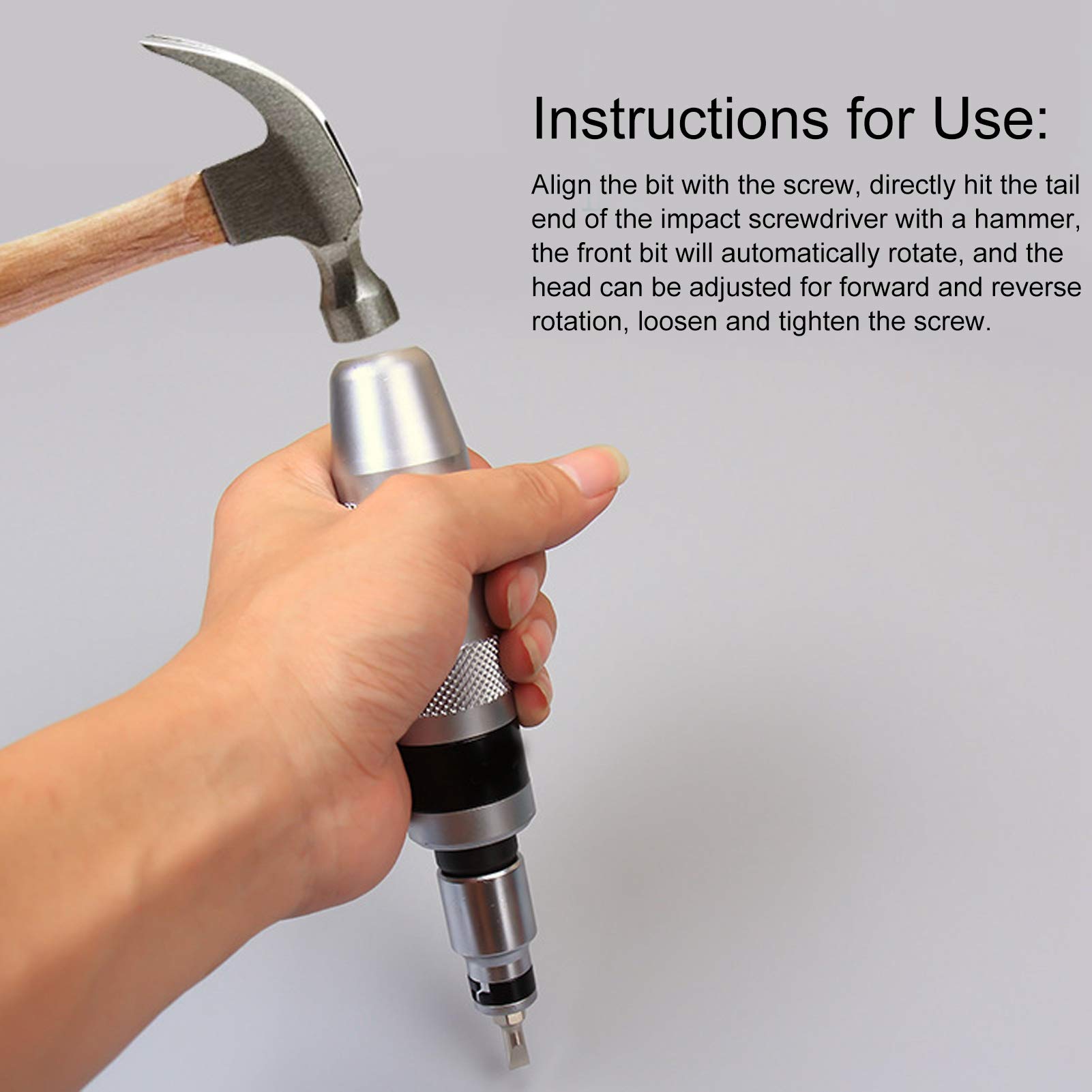 Desarmador De Impacto 1/2 Manual Impact Driver Set Extractor