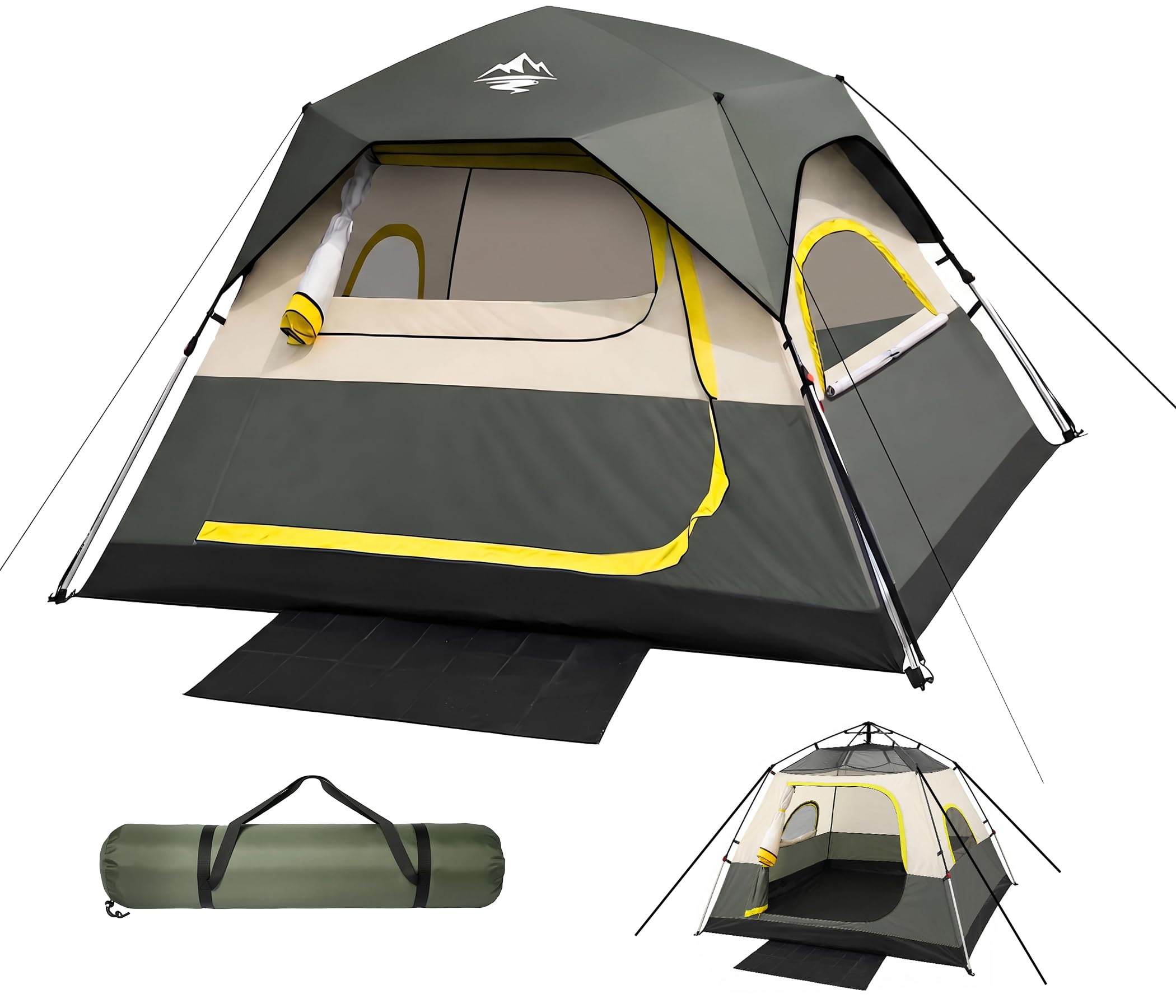 Purebox Instant Cabin Tent 4 Person
