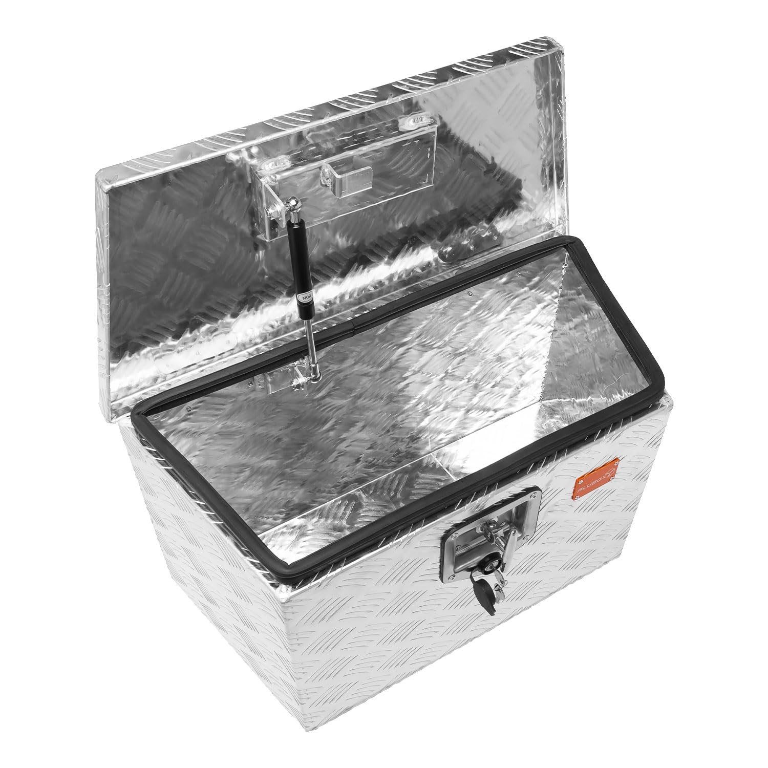 ALUBOX Riffelblech Deichselbox für PKW Anhänger - Anhängerbox 1,5 mm Aluminium 62/50 x 36 x 29 cm