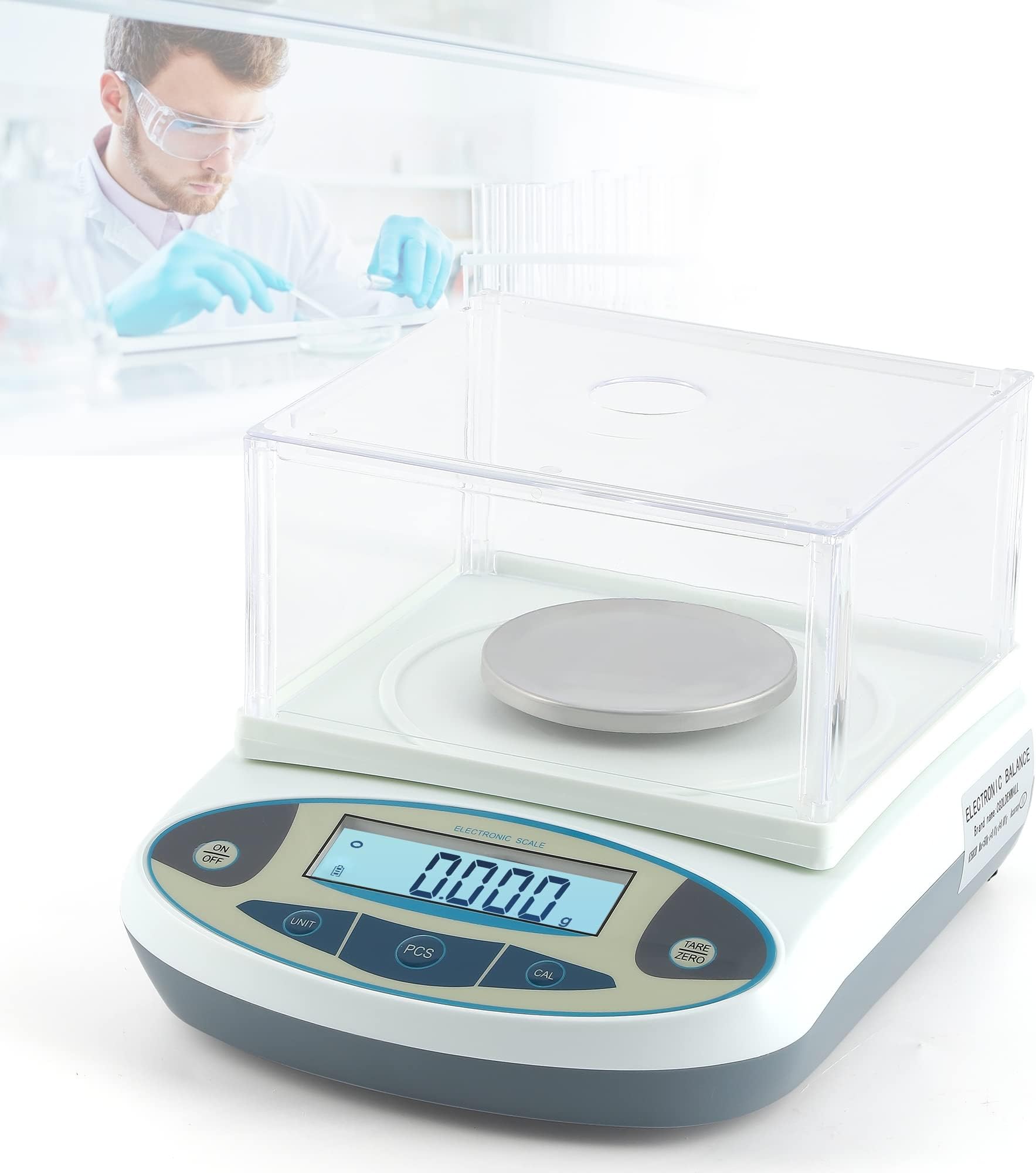 Bilancia Da Laboratorio 500g 0.001g - Bilancia Analitica Digitale Di Precisione Per Gioielli E Cucina - Foto 9