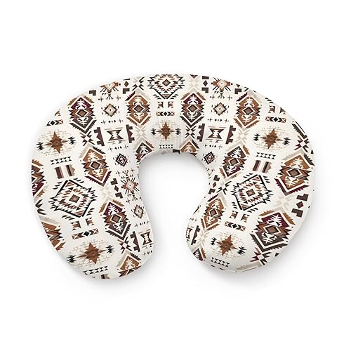 Funda de almohada de lactancia con patrón nativo americano occidental, unisex, tribal, geométrico, extraíble, para bebés, niñas, niños, recién