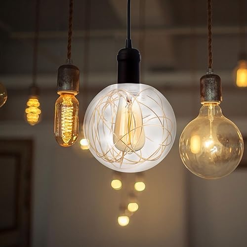 Miniatura 7 de NOLITOY Pantalla de lámpara de cristal G9 Globe de 3.150 in, pantalla de cúpula roscada, reemplazo de la cubierta de la lámpara para iluminación