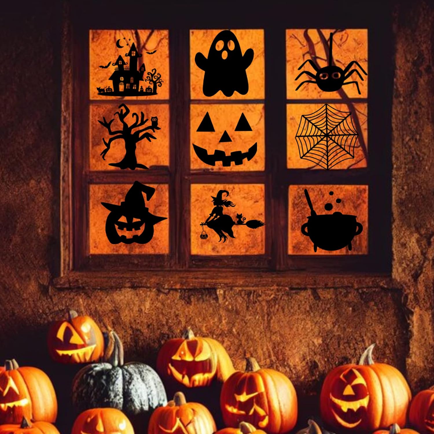Small Halloween Stencils for Painting on Wood Halloween Stencil Reusable image 2