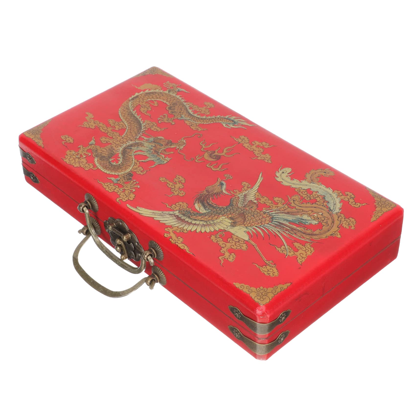 Boîte de rangement en bois pour mahjong compacte UPKOCH