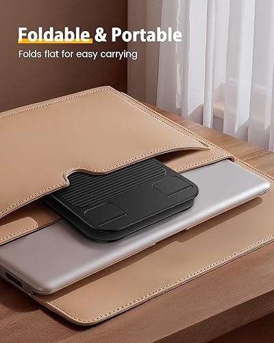 Miniatura 5 de Lamicall Soporte giratorio para tablet de escritorio, totalmente ajustable, plegable y portátil, soporte para iPad con base resistente, soporte para