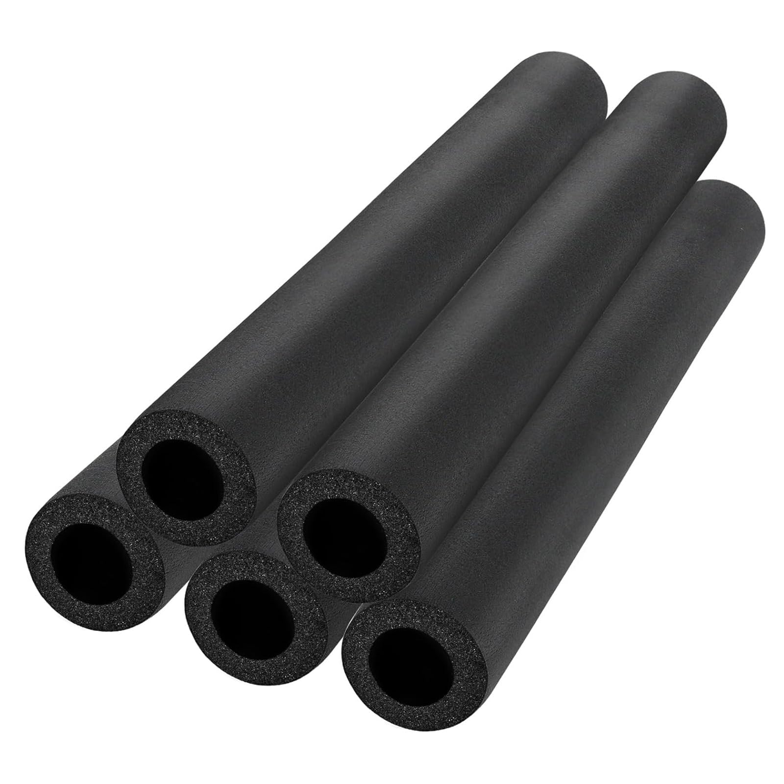 Tubo De Espuma De Aislamiento De Tuberías,Aislamiento Térmico Para Tubería 1.7m Largo,Tubo De Aislamiento,Manguera Aislante De Caucho Espuma Anti-colisión Fundas,Para Soporte De Agarre ( Color : Black