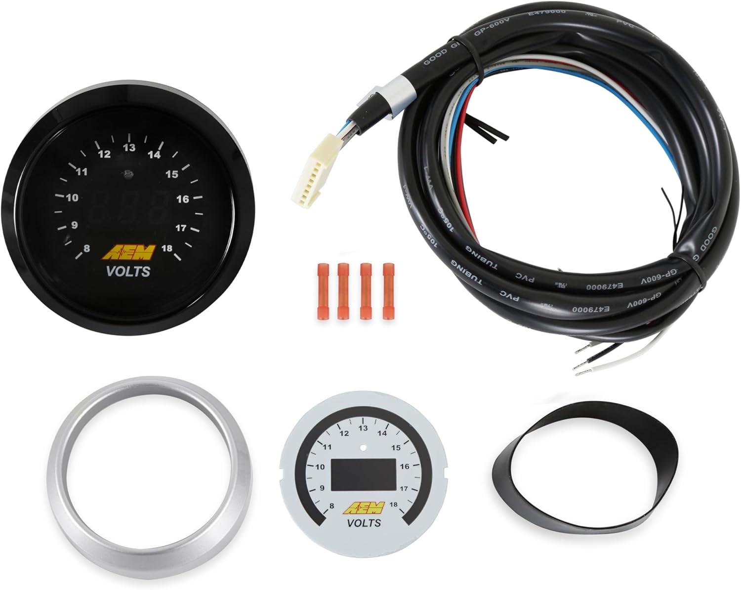 AEM 30-4400 8-18V Voltmeter Gauge