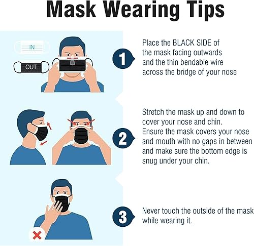 Vista 8 de WECARE Mascarillas desechables para niños, 50 mascarillas de camuflaje, envueltas individualmente