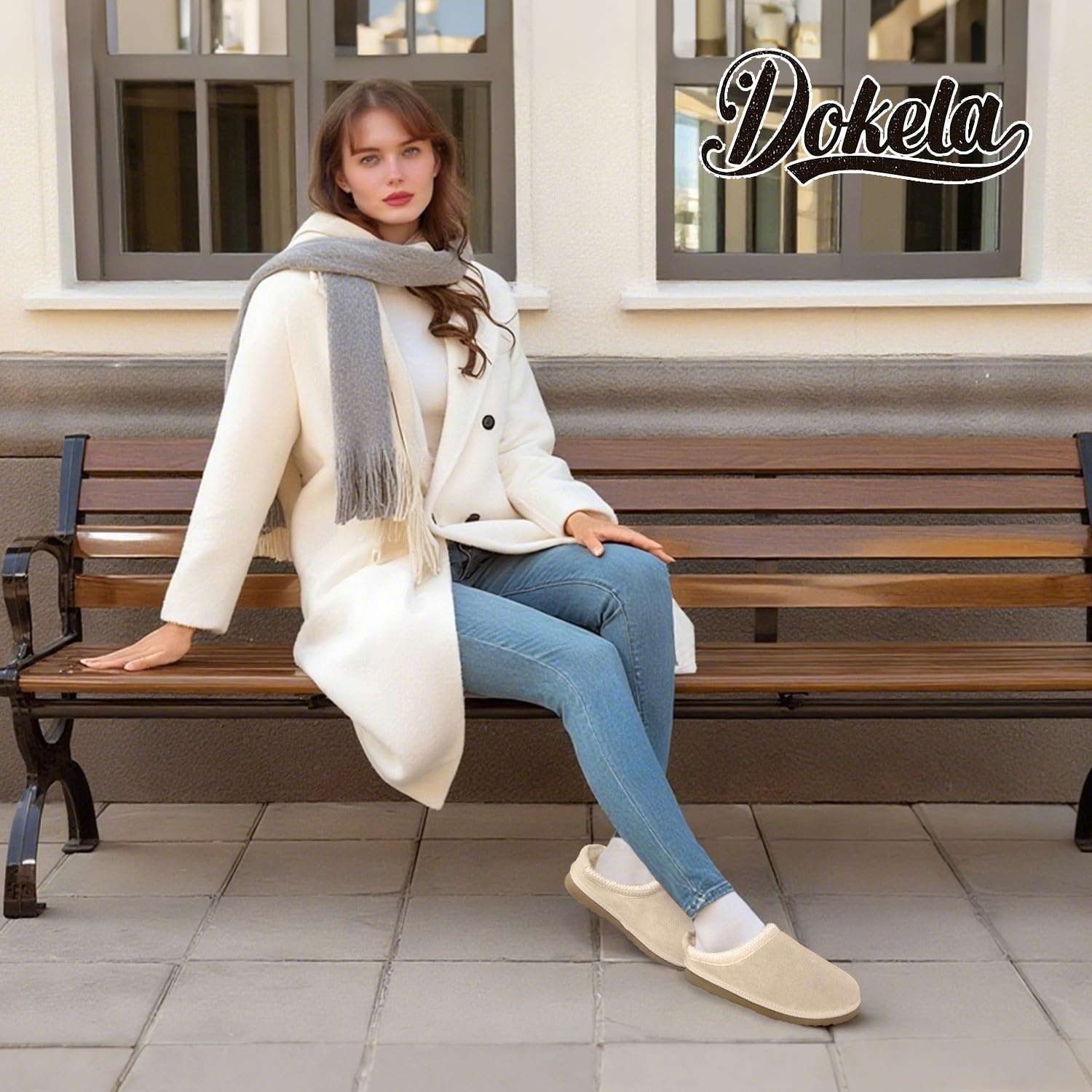 Donna Uomo Pantofole Pelle Scamosciata Vera Invierno Forro De Fieltro Scarpe da Casa Ciabatte Impermeabile Antiscivolo Slippers