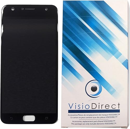 Visiodirect   Schermo Vetro Completo per ASUS Zenfone Selfie ZD553KL X00LD Telefono Cellulare Nero Touchscreen Schermo LCD