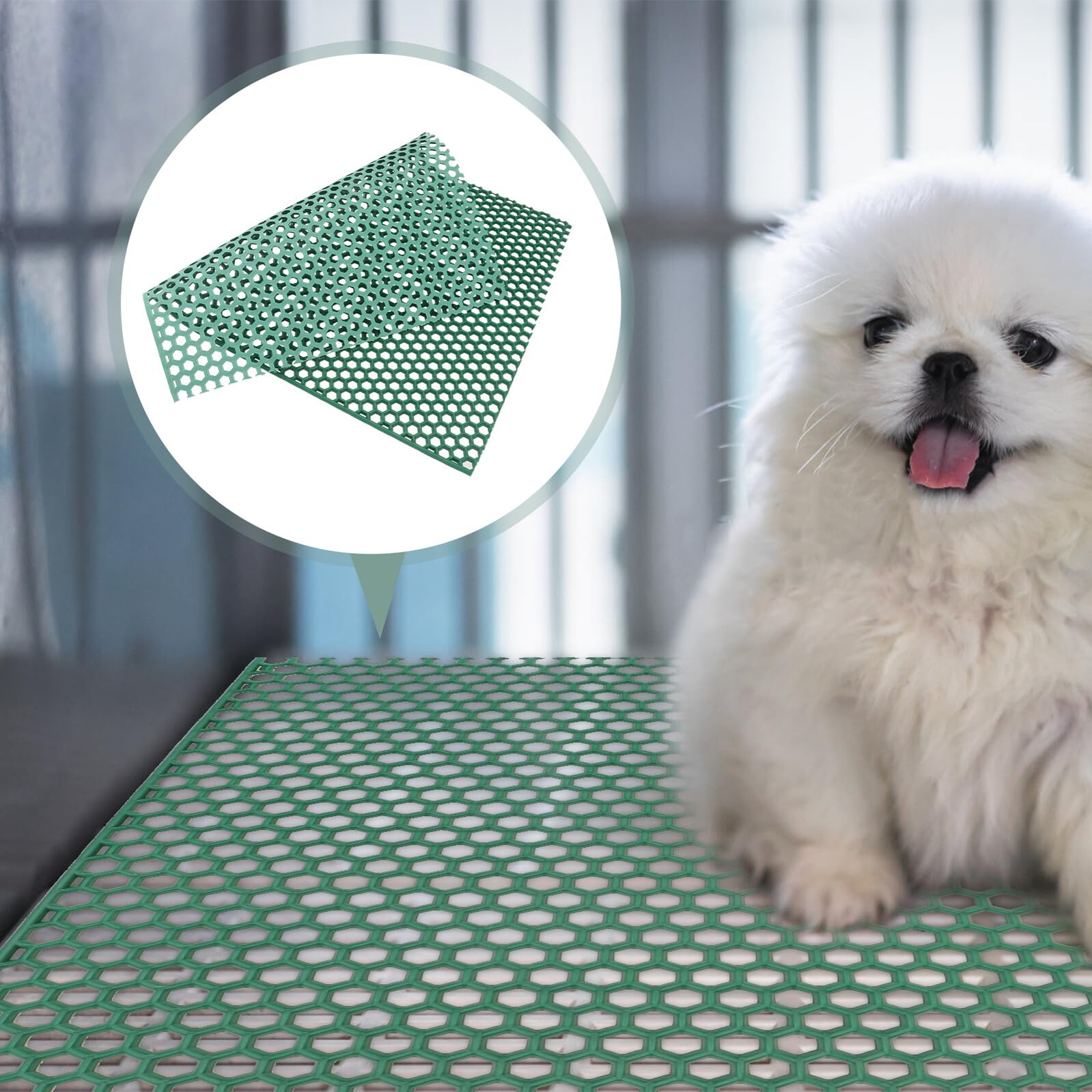 Beaupretty Tapis De Cage pour Chien 17.72X11.81X0.20In Tapis Isolant Respirant avec Bord Arrondi pour Chenil Hygiénique Et Nettoyage Facile