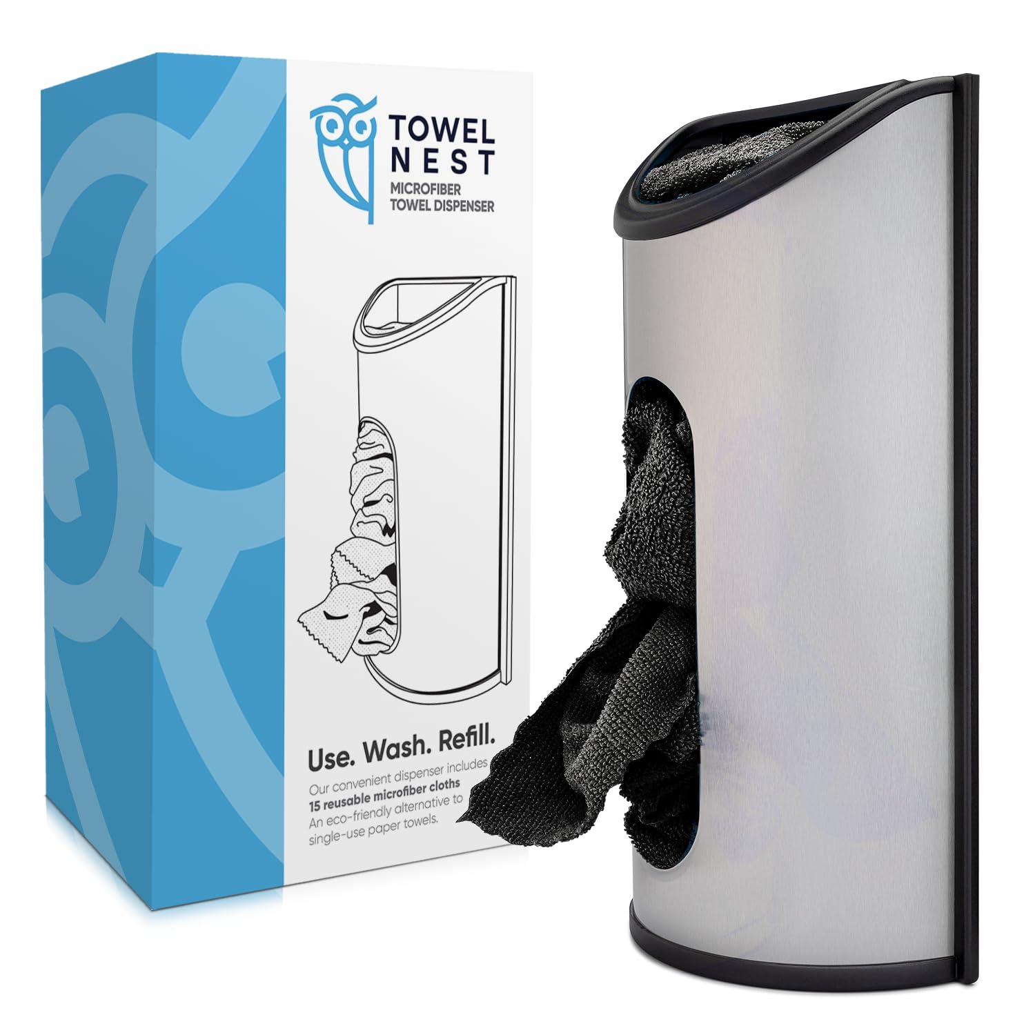 Amazon.com: TowelNest Microfiber Cloth Dispenser | 15 Reusable