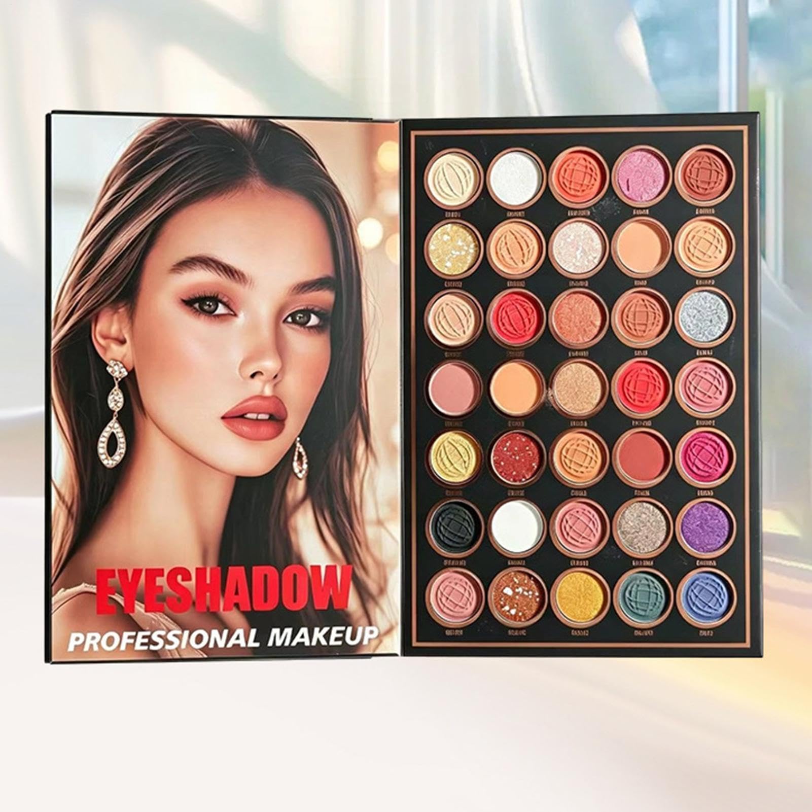 Palette di Ombretti Illuminante Portatile A Forma Di Libro | Ombretto Opaco Per Donne E Ragazze Ideale Per Bellezza Appuntamenti Feste Viaggi E Pendolarismo Quotidiano