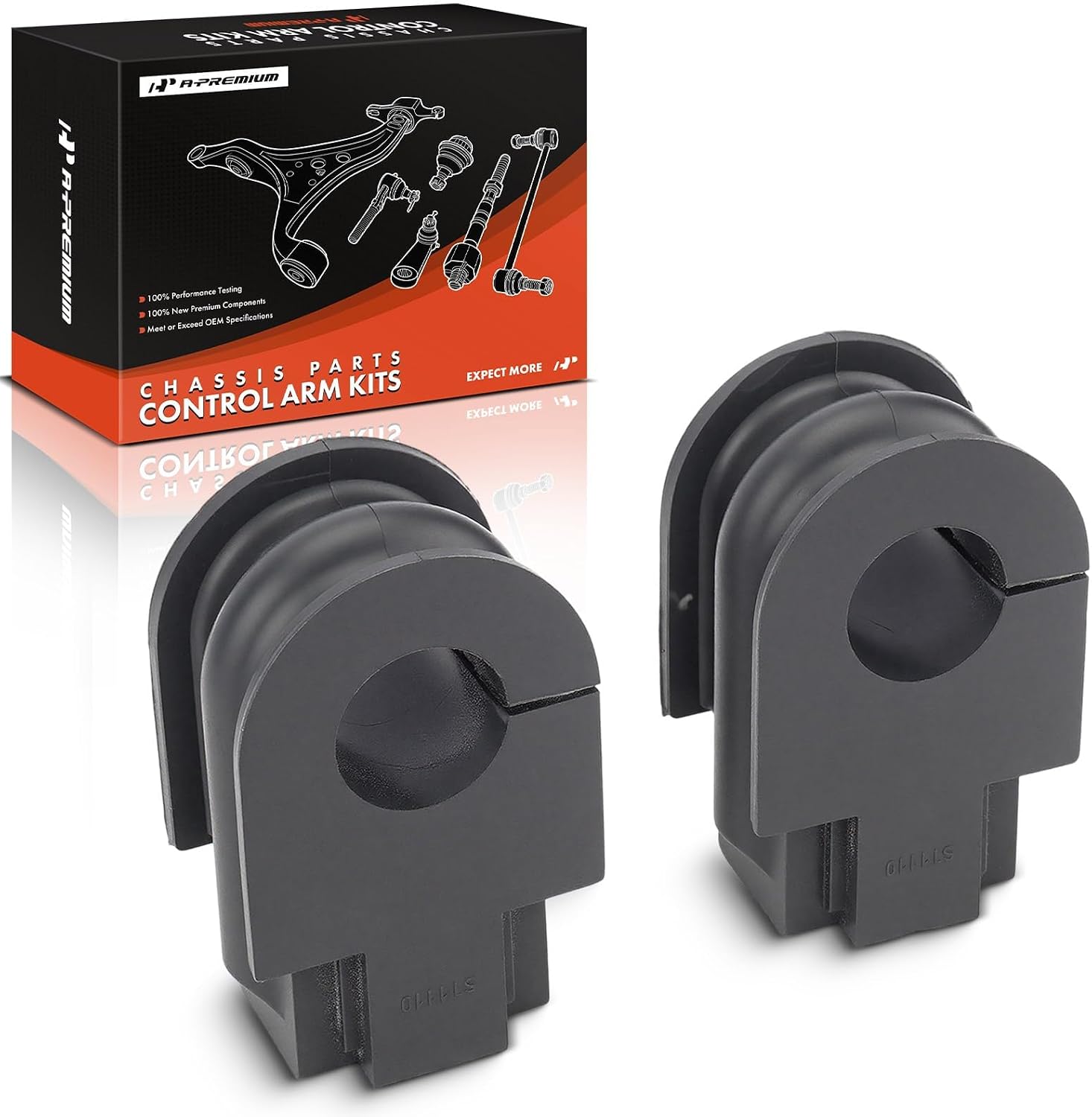 A-Premium Set of 2, Front To Frame Sway Bar Bushing Kits, Compatible with Nissan Sentra 2007 2008 2009 2010 2011 2012