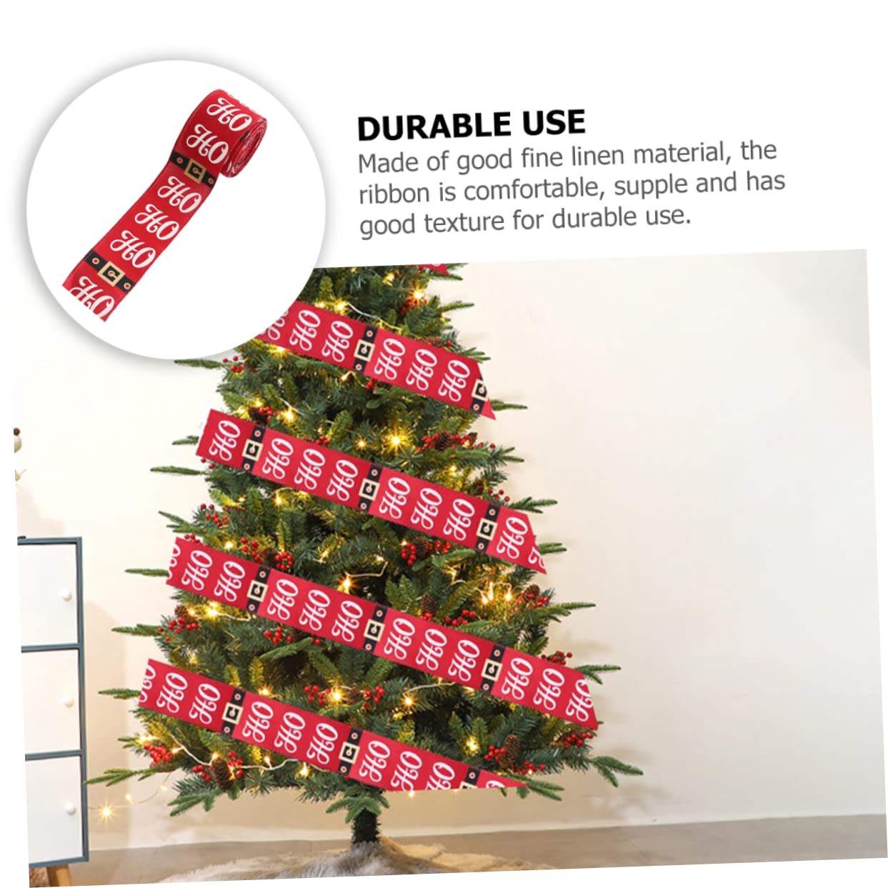 Tofficu 5stücke Weihnachtsband Diy Schleifenband Für Festliche Dekoration Für Weihnachtsbaum Kränze Bastelprojekte Und Mehr Hochwertiges Langlebiges Material Für Kreative Ideen