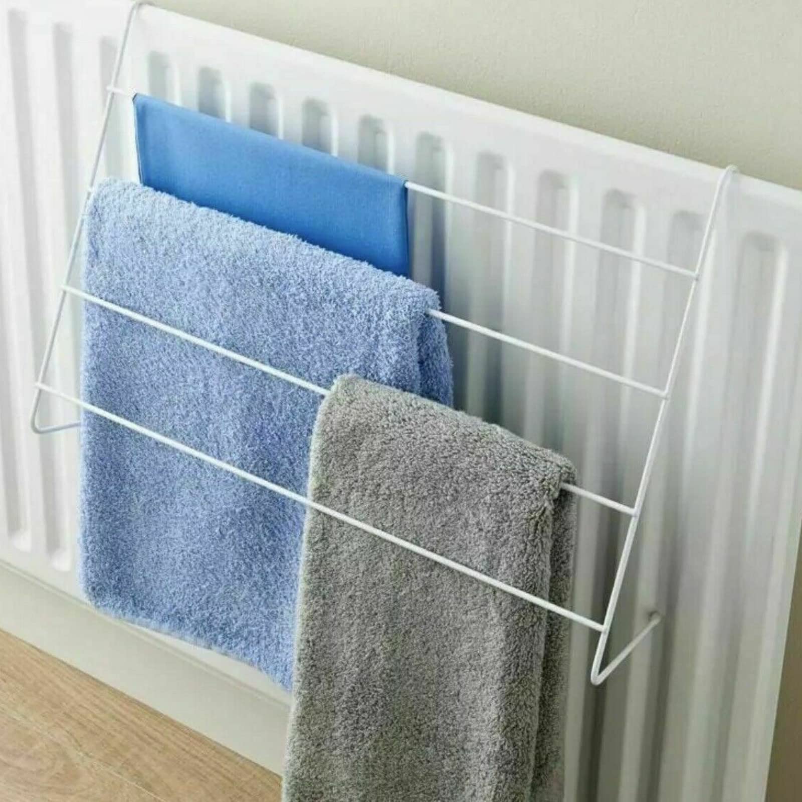 Scotvision 4 Tier Radiator Airer Dry Clothes Drying Rack Lightweight Hanging Towel Laundry